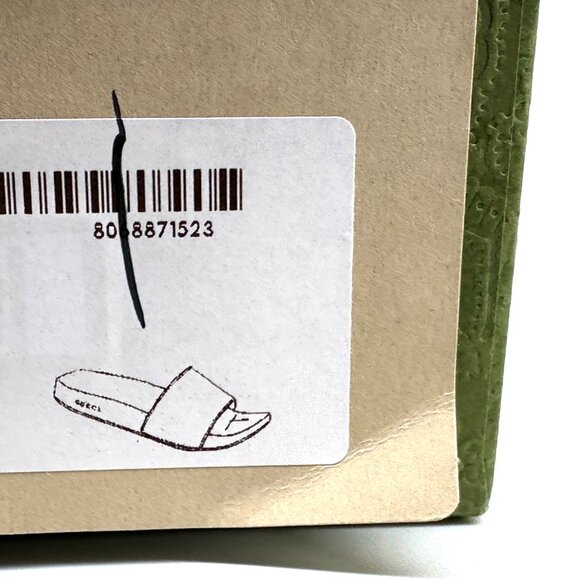 Gucci Pursuit Floral Bloom GG Logo Supreme Rubber Pool Slides Mules Sandals - Picture 16 of 16